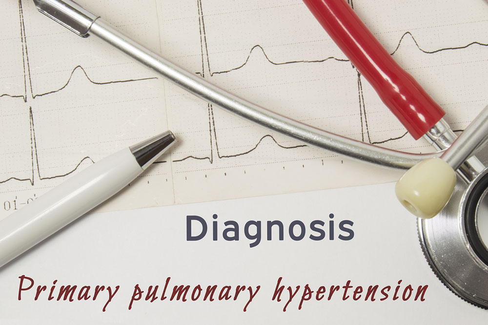 What are the types of pulmonary hypertension